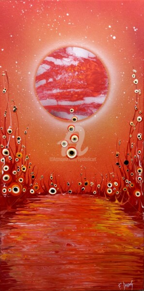 Malarstwo zatytułowany „Nazar 1” autorstwa Fabien Dessoly (Symbolic Art BZH), Oryginalna praca, Farba w spray'u Zamontowany…