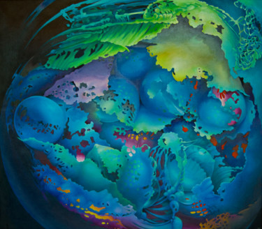Peinture intitulée "Seeds" par Symona Colina, Œuvre d'art originale, Huile