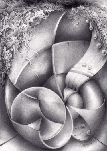 Drawing titled "A Different Song ..." by Symona Colina, Original Artwork, Graphite