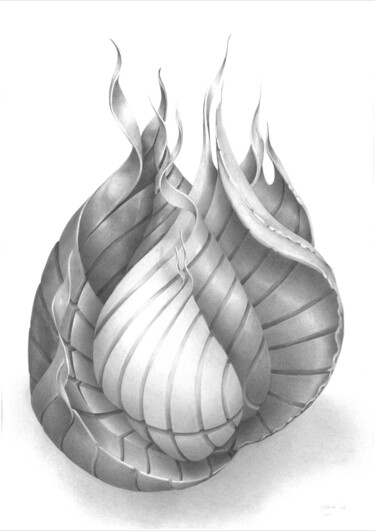 Drawing titled "Anthracite" by Symona Colina, Original Artwork, Graphite