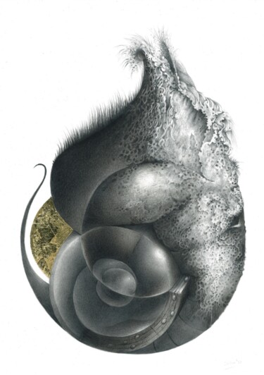 Dessin intitulée "Roots" par Symona Colina, Œuvre d'art originale, Graphite