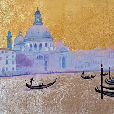 Painting titled "Venice" by Syncope Mars, Original Artwork, Oil