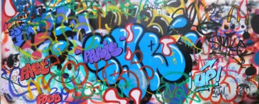 Картина под названием "Crazy graff" - Syr, Подлинное произведение искусства, Рисунок распылителем краски