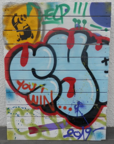 Painting titled "You win" by Syr, Original Artwork, Spray paint