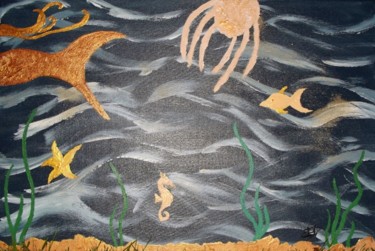 Peinture intitulée "Au rythme de l'eau" par Syrel'Ile, Œuvre d'art originale, Autre