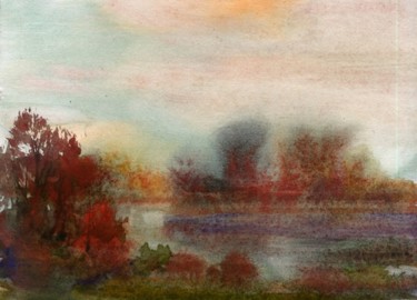 Картина под названием "Осень" - Syrov, Подлинное произведение искусства, Масло