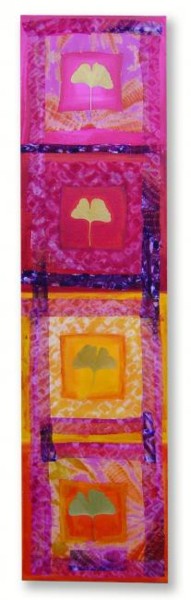 Peinture intitulée "Gingko totem" par Sylvie Zieba, Œuvre d'art originale