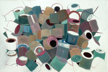 Malerei mit dem Titel "Cans" von Szabrina Maharita, Original-Kunstwerk, Öl