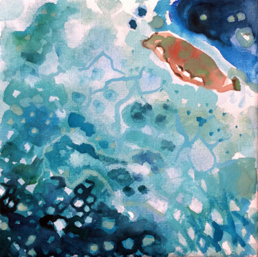 Painting titled "Island 3" by Szabrina Maharita, Original Artwork, Watercolor