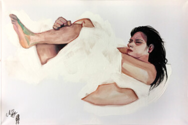 Картина под названием "Pieces 3" - Szabrina Maharita, Подлинное произведение искусства, Масло
