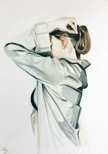 Картина под названием "Shroud V." - Szabrina Maharita, Подлинное произведение искусства, Акрил