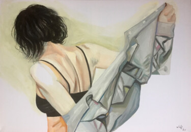 Картина под названием "Shroud VIII." - Szabrina Maharita, Подлинное произведение искусства, Акрил