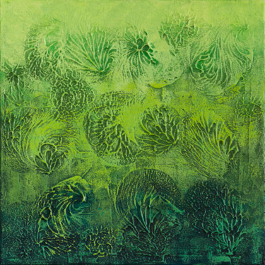 Картина под названием "Vegetation" - Szilvia Banki, Подлинное произведение искусства, Акрил Установлен на Деревянная рама дл…