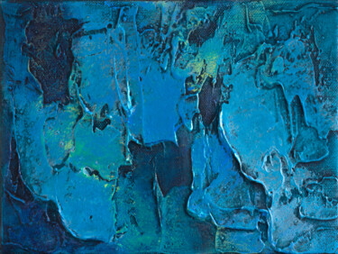 Peinture intitulée "Blue dreams III." par Szilvia Banki, Œuvre d'art originale, Acrylique Monté sur Châssis en bois