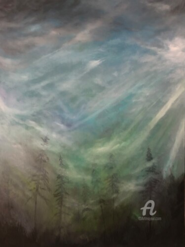 Картина под названием "Aurora" - Mara G. Szyp (Szyp.ca), Подлинное произведение искусства, Масло Установлен на Деревянная ра…