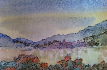 Painting titled "rhywle yng Nghymru…" by Tb, Original Artwork, Watercolor