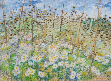 "Wild Flowers and Li…" başlıklı Tablo Tomislav Ivanišin tarafından, Orijinal sanat, Petrol Diğer sert panel üzerine monte ed…