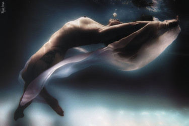 Fotografía titulada "Danse aquatique" por Thierry Nikolaeff, Obra de arte original, Fotografía digital