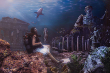 Photographie intitulée "Atlantis" par Thierry Nikolaeff, Œuvre d'art originale, Photographie numérique