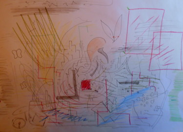 Tekening getiteld "queen gull" door Tom Schrijver, Origineel Kunstwerk, Anders