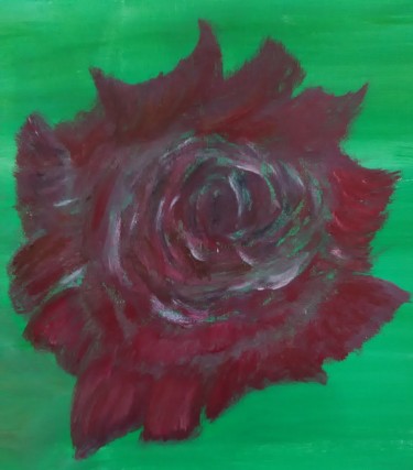 Schilderij getiteld "Rose" door Tom Schrijver, Origineel Kunstwerk, Acryl