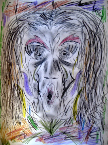 Tekening getiteld "monster" door Tom Schrijver, Origineel Kunstwerk, Potlood