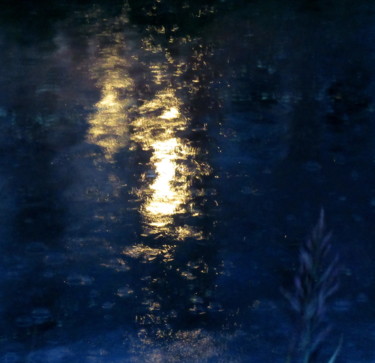 Photography titled "rainy water reflect…" by Tom Schrijver, Original Artwork, Digital Photography