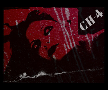 Druckgrafik mit dem Titel "Chambre 4" von Tato, Original-Kunstwerk, Digitaldruck