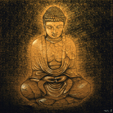 Digitale Kunst getiteld "buddha Thaï" door Tato, Origineel Kunstwerk, 2D Digital Work