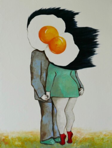Картина под названием "I do" - Ta Byrne, Подлинное произведение искусства, Масло