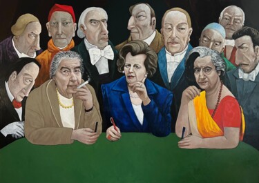 Schilderij getiteld "Powerful women who…" door Ta Byrne, Origineel Kunstwerk, Olie