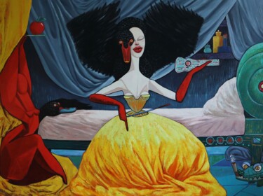Pittura intitolato "Goddesses" da Ta Byrne, Opera d'arte originale, Olio