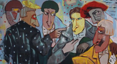 Malerei mit dem Titel "Conspirators, you s…" von Ta Byrne, Original-Kunstwerk, Öl