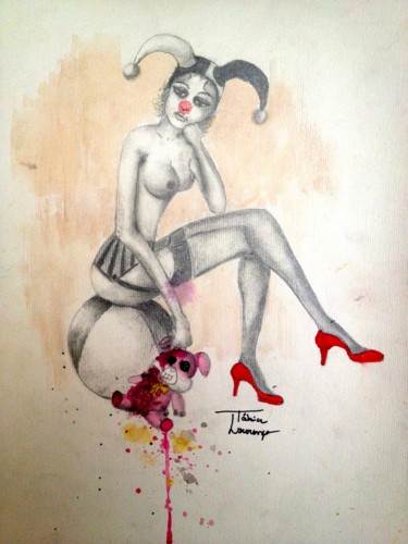 Pintura intitulada "Tainted Love III" por Tabia Lourenço, Obras de arte originais, Aquarela