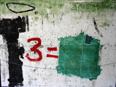 Painting titled "3=" by Roland Hoelderle, Original Artwork, Acrylic