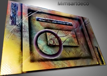 Картина под названием "Tableau moderne mul…" - Mimsartdeco, Подлинное произведение искусства