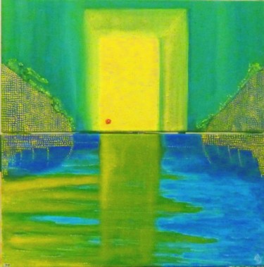 Peinture intitulée "porte de l'Evasion" par Jacques Teboul, Œuvre d'art originale