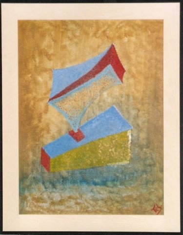 Peinture intitulée "Apesenteur" par Jacques Teboul, Œuvre d'art originale, Huile