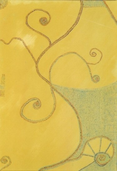 Peinture intitulée "Corset et Baleines" par Jacques Teboul, Œuvre d'art originale, Huile