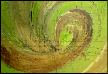 Peinture intitulée "courbes" par Sab, Œuvre d'art originale, Huile