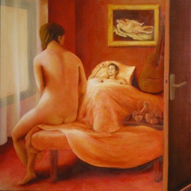 Peinture intitulée "Triptych of Love, L…" par Valérie Voinchet, Œuvre d'art originale