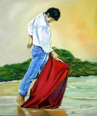 Peinture intitulée "La playa" par Tablogduperrier, Œuvre d'art originale, Huile