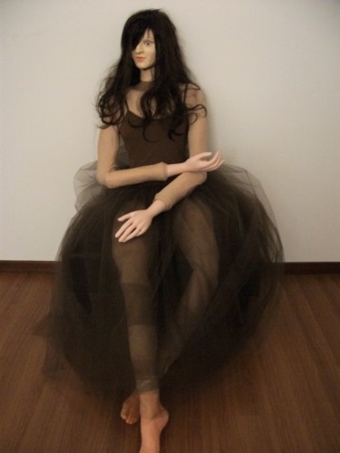 Escultura titulada "la modella del pitt…" por Licia Chiappori, Obra de arte original