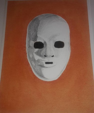 Drawing titled "Tête" by Tackanouk, Original Artwork, Pencil