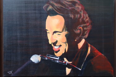 「Bruce Springsteen」というタイトルの絵画 Taco Van Rheenenによって, オリジナルのアートワーク, アクリル