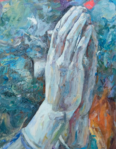 Peinture intitulée "Gebet" par Tada Tru Chill, Œuvre d'art originale, Huile