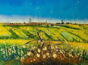Painting titled "Summer" by Tadeusz Iwańczuk, Original Artwork, Other