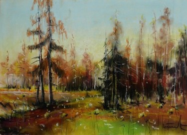 Drawing titled "forest 1" by Tadeusz Iwańczuk, Original Artwork, Other