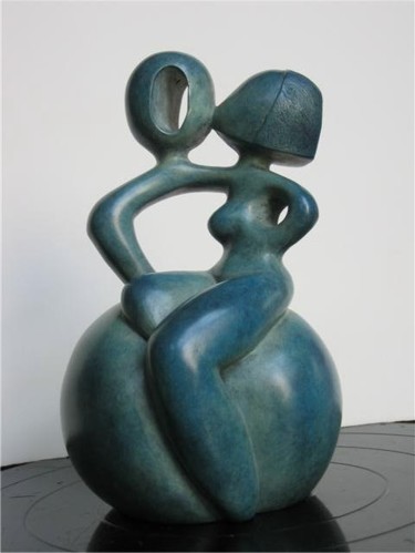 Sculpture titled "Oublis." by Georges Tag, Original Artwork, Bronze