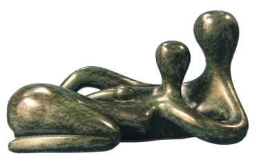 雕塑 标题为“le Couple.” 由Georges Tag, 原创艺术品, 金属